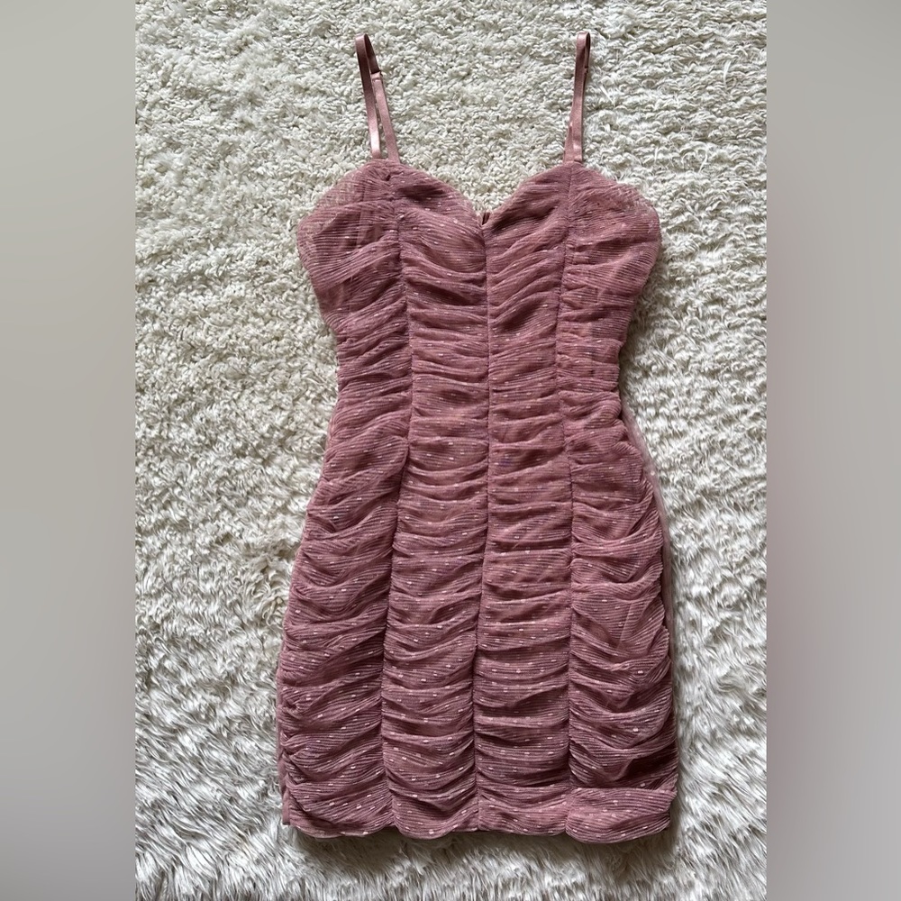 Haute Monde Boutique Mauve Body Con Homecoming Dress-S
